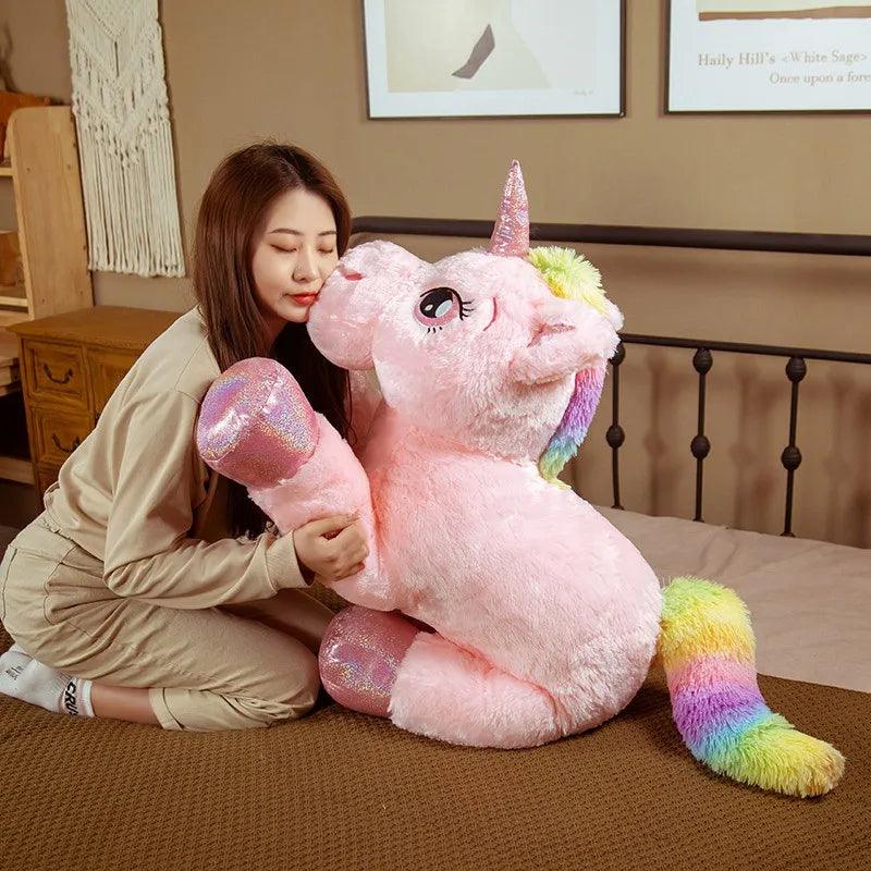 Pink unicorn teddy