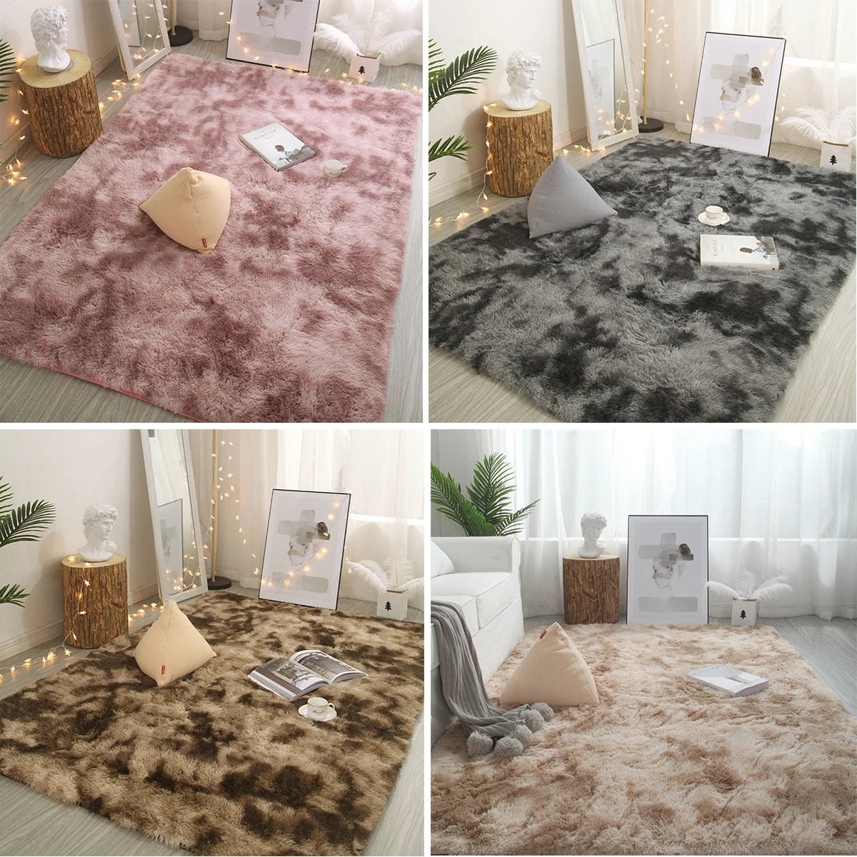 Plush rugs for living room