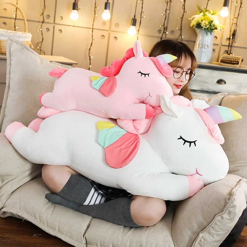 Giant unicorn plush