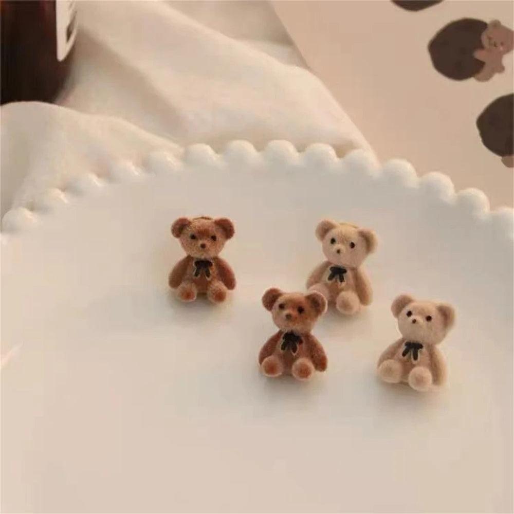 Teddy bear earrings