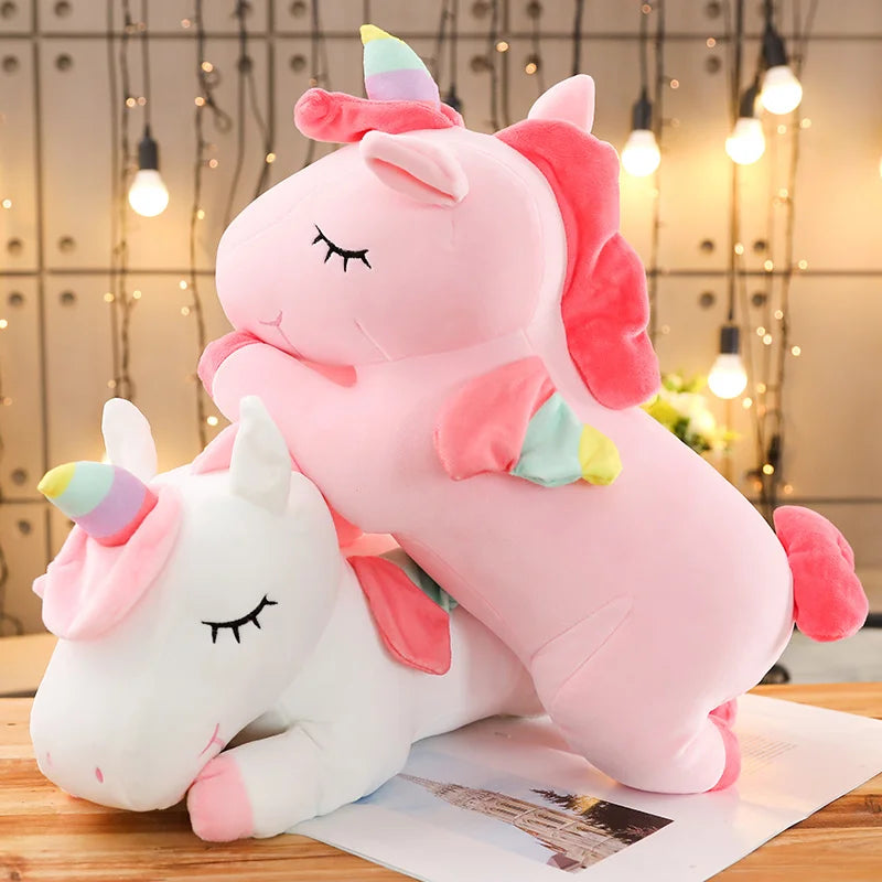 Large unicorn teddy bear