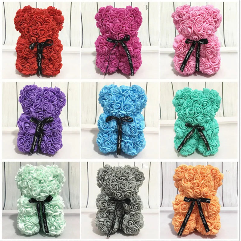 Flower teddy bear