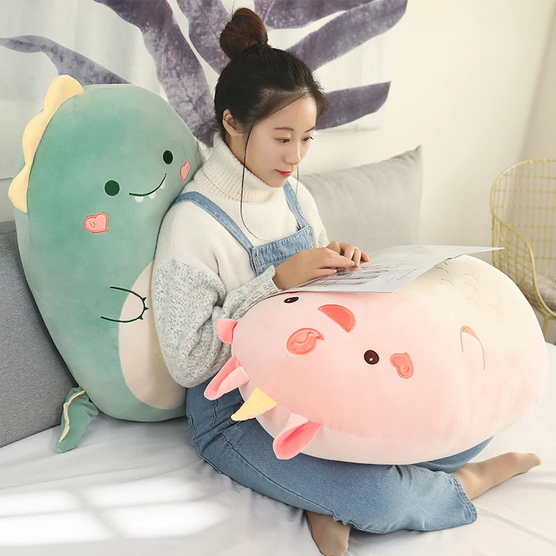 Plush cushions