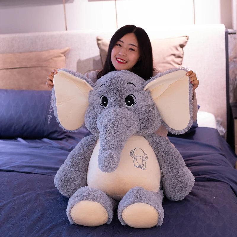 Giant elephant teddy bear