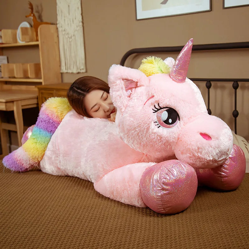 Large plush unicorn