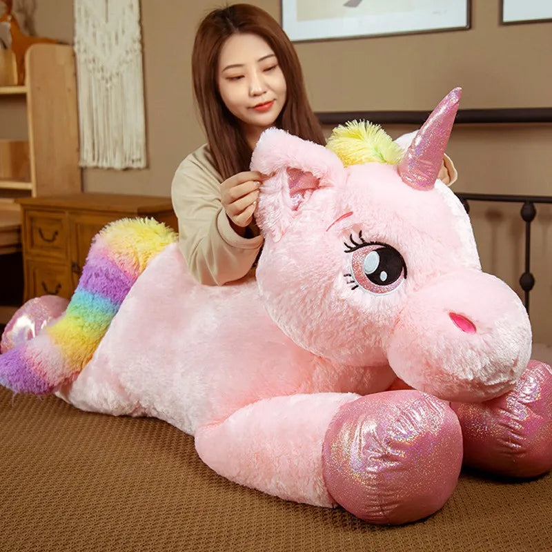 Pink unicorn teddy