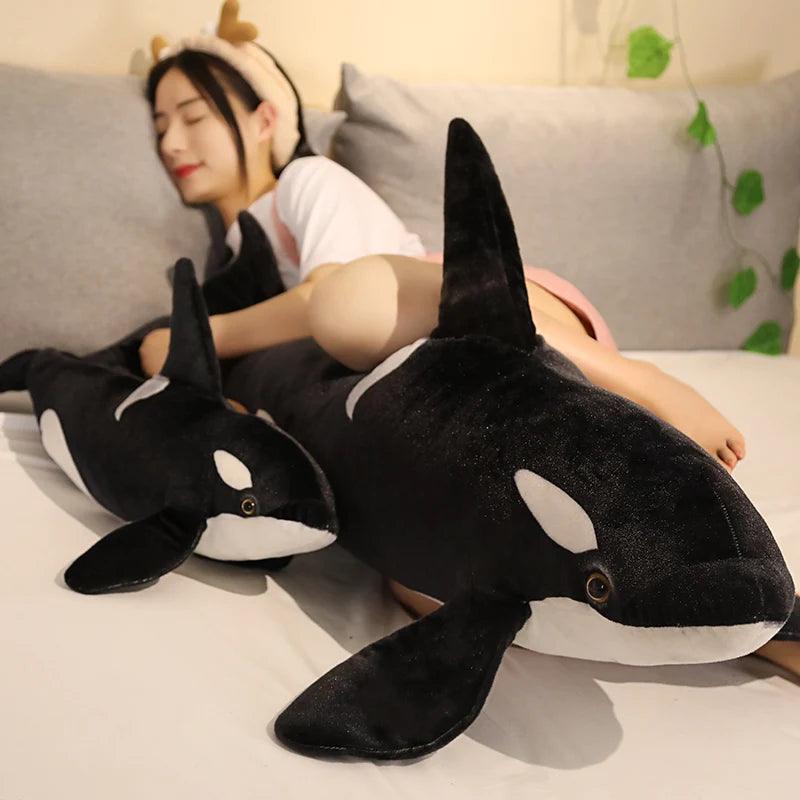 Plush orca whale