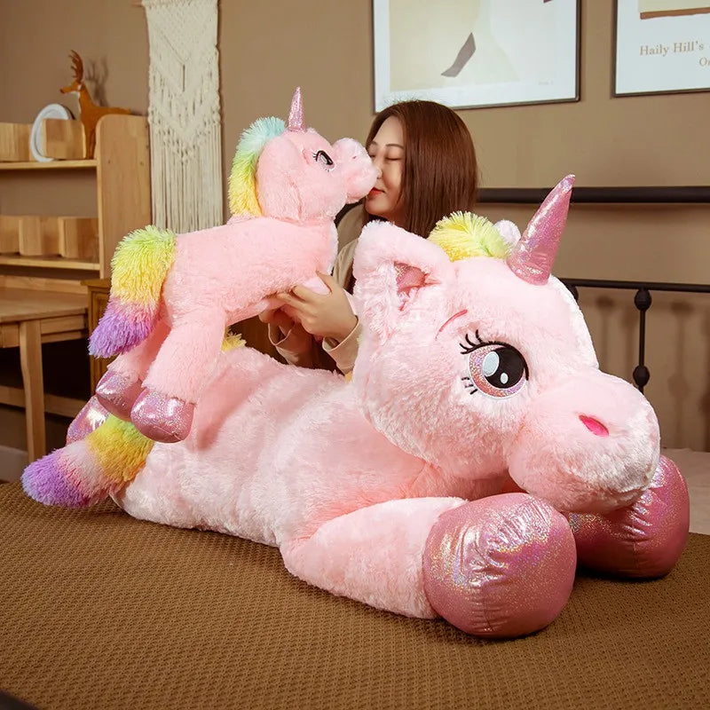 Unicorn teddy bear large