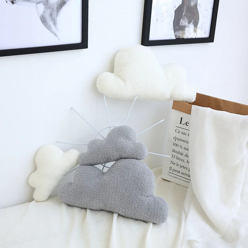 Plush grey bed