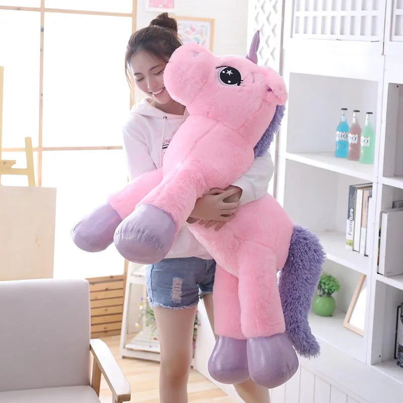 Huge unicorn teddy bear