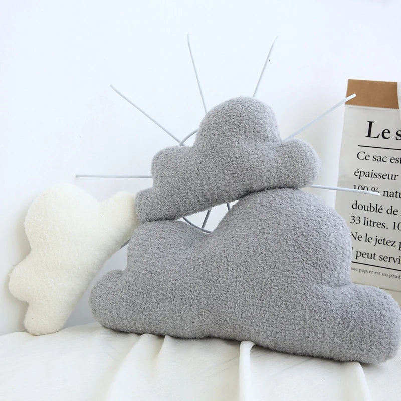 Plush grey bed