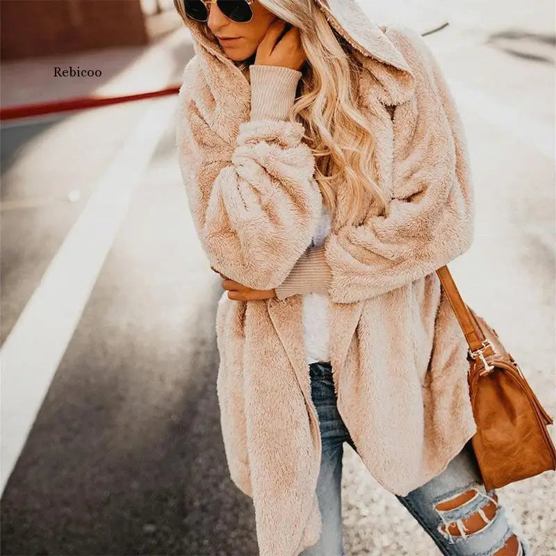 Teddy bear cream coat