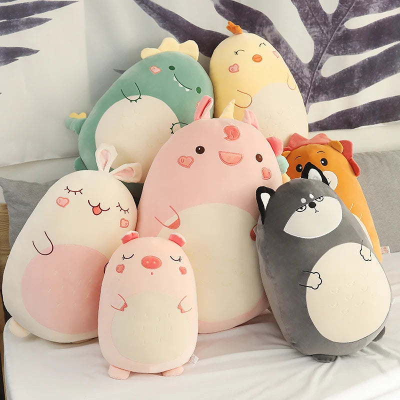 Plush cushions