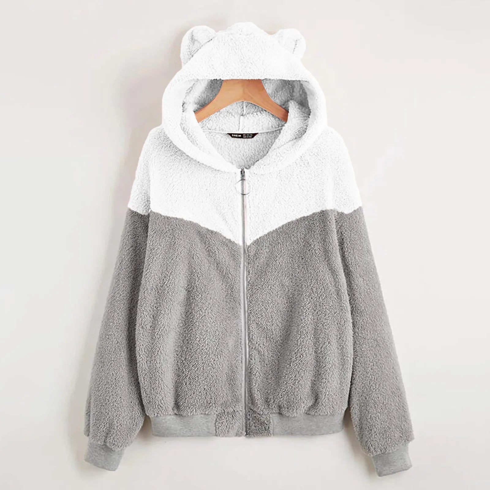 Fleece teddy bear jacket