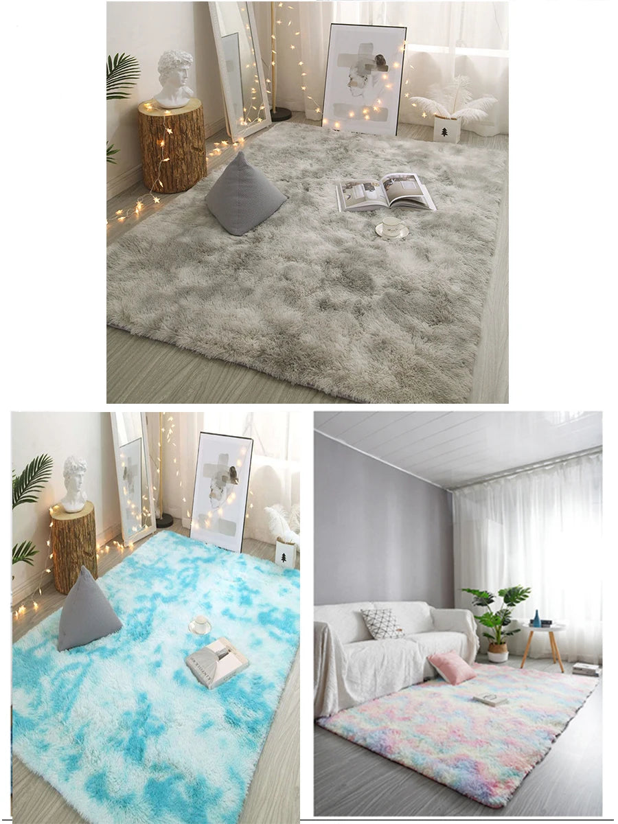 Plush rugs for living room