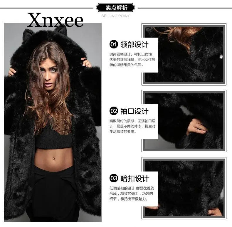 Black teddy bear coat