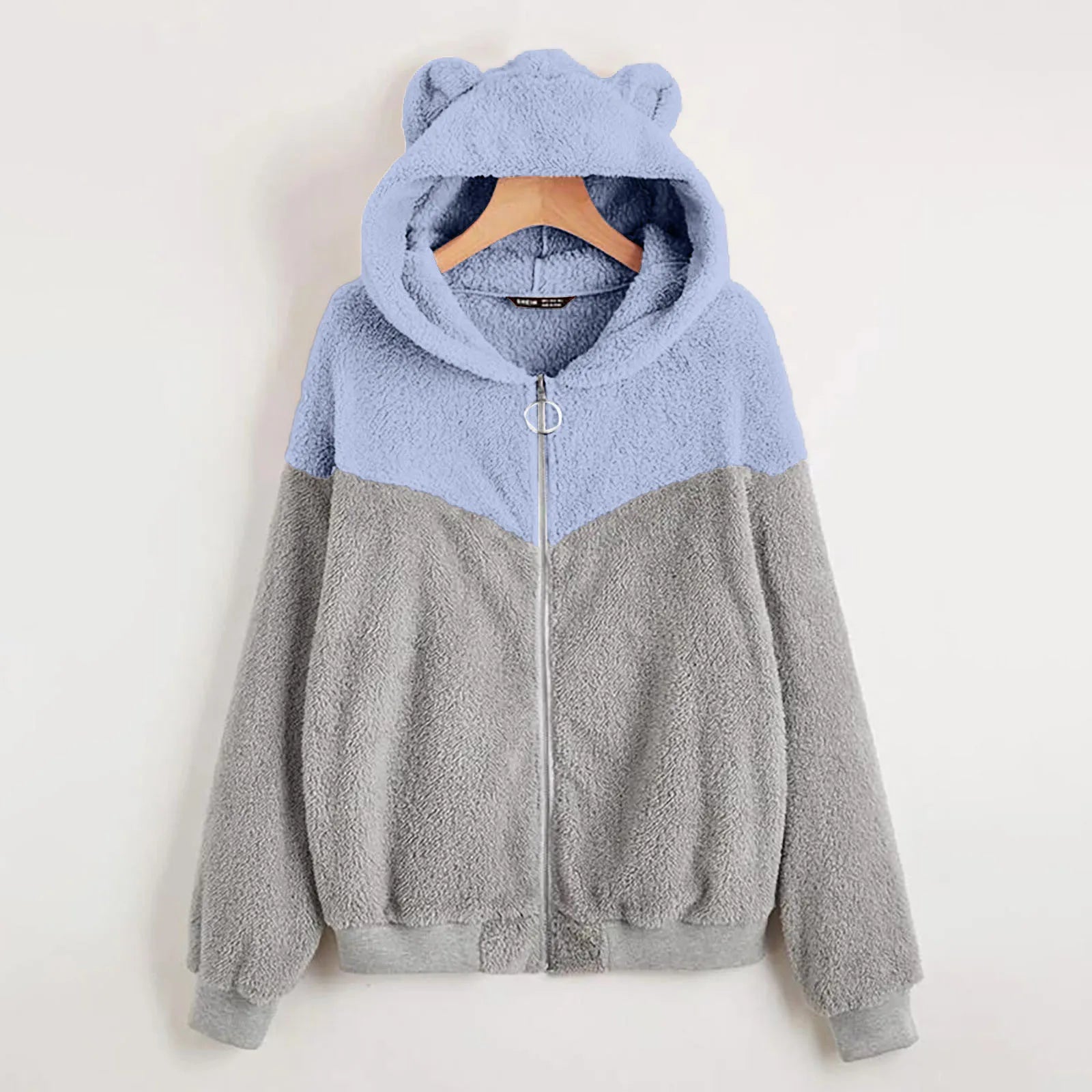 Fleece teddy bear jacket