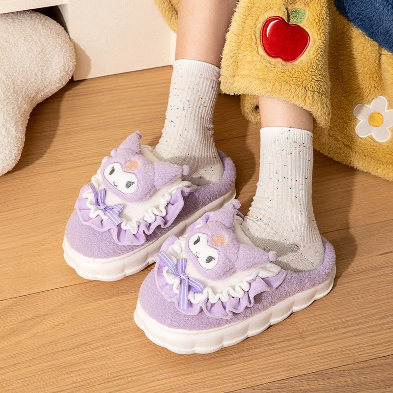 Plush slippers