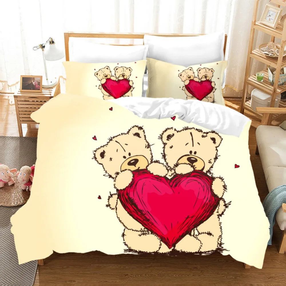 Teddy double duvet set