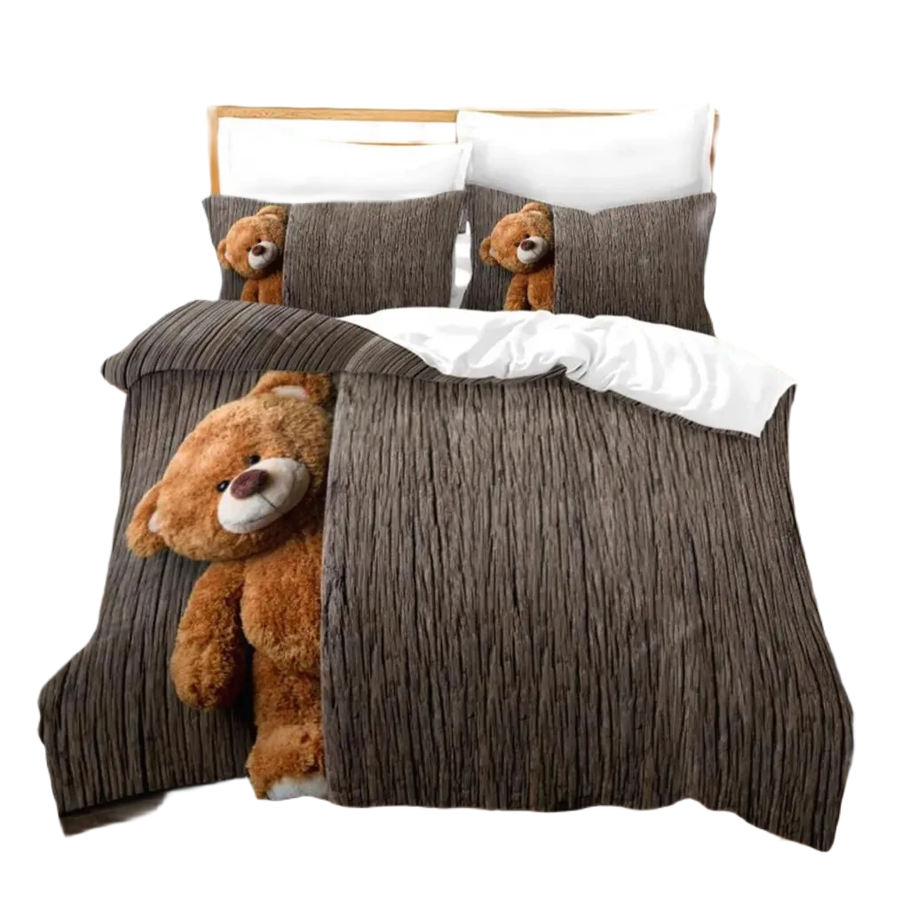 Teddy bear bed linen