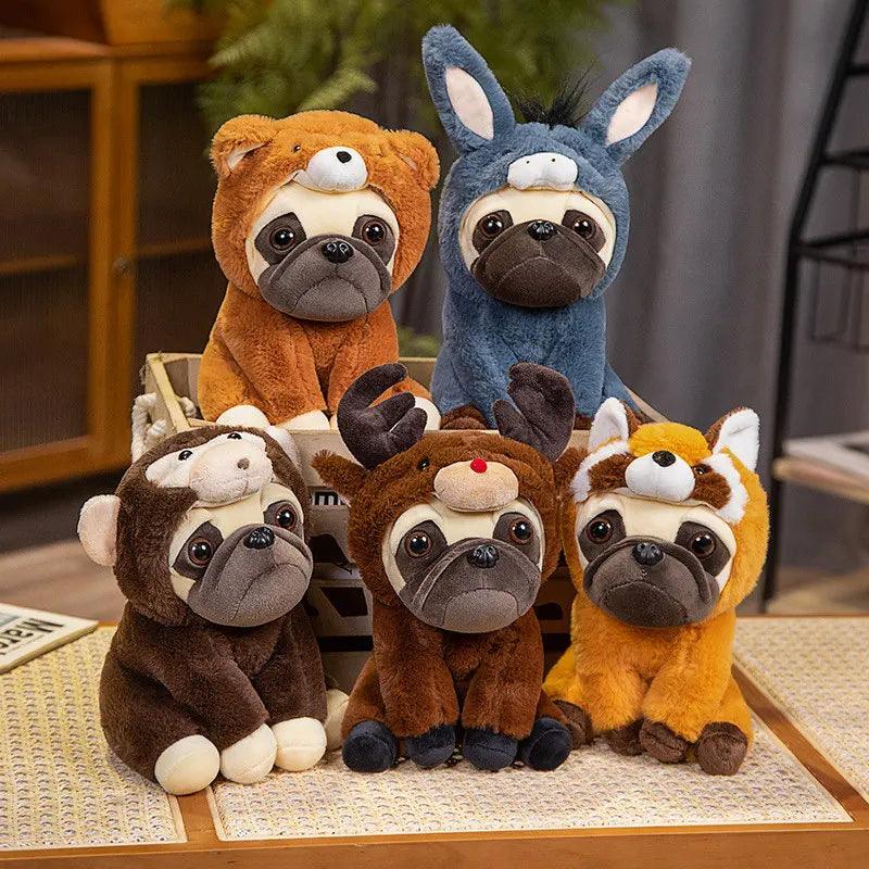 Plush pug dog