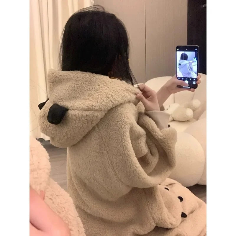 Teddy bear fleece loungewear