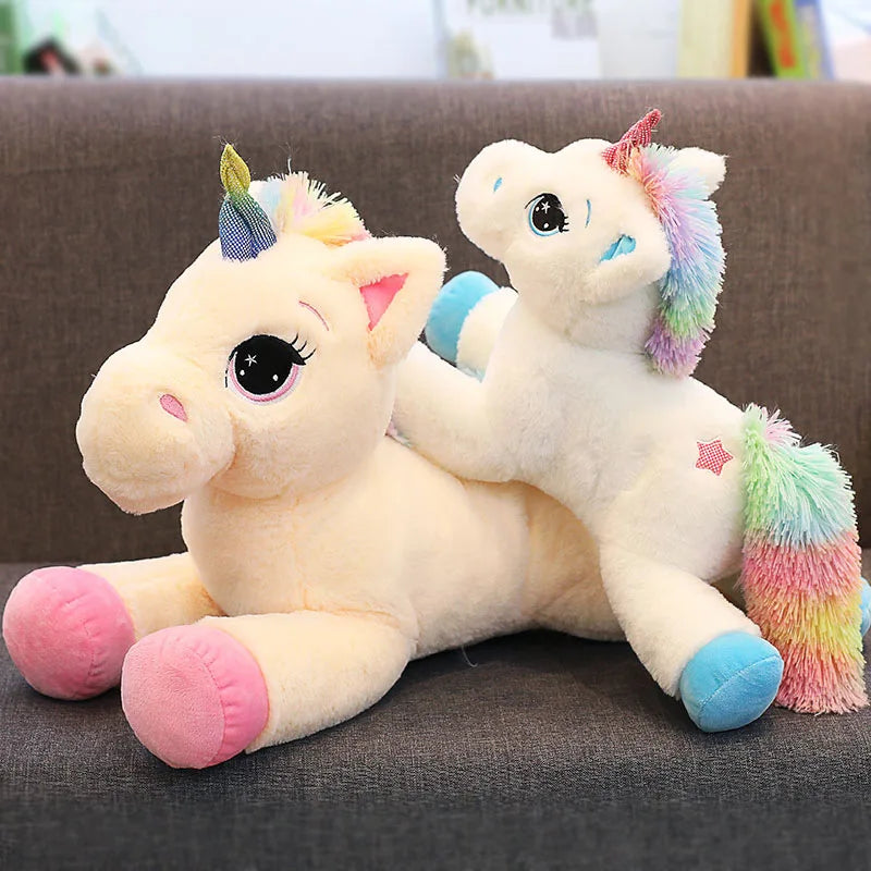 Large unicorn plush toy