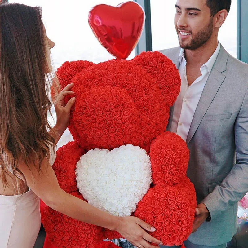 Heart with teddy bear