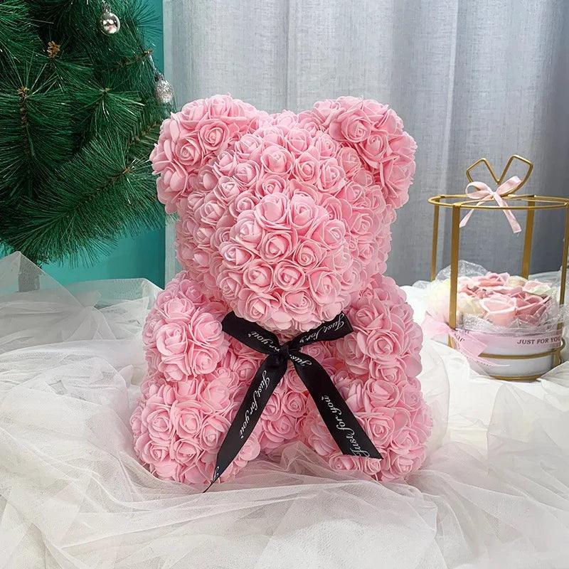 Floral teddy bear