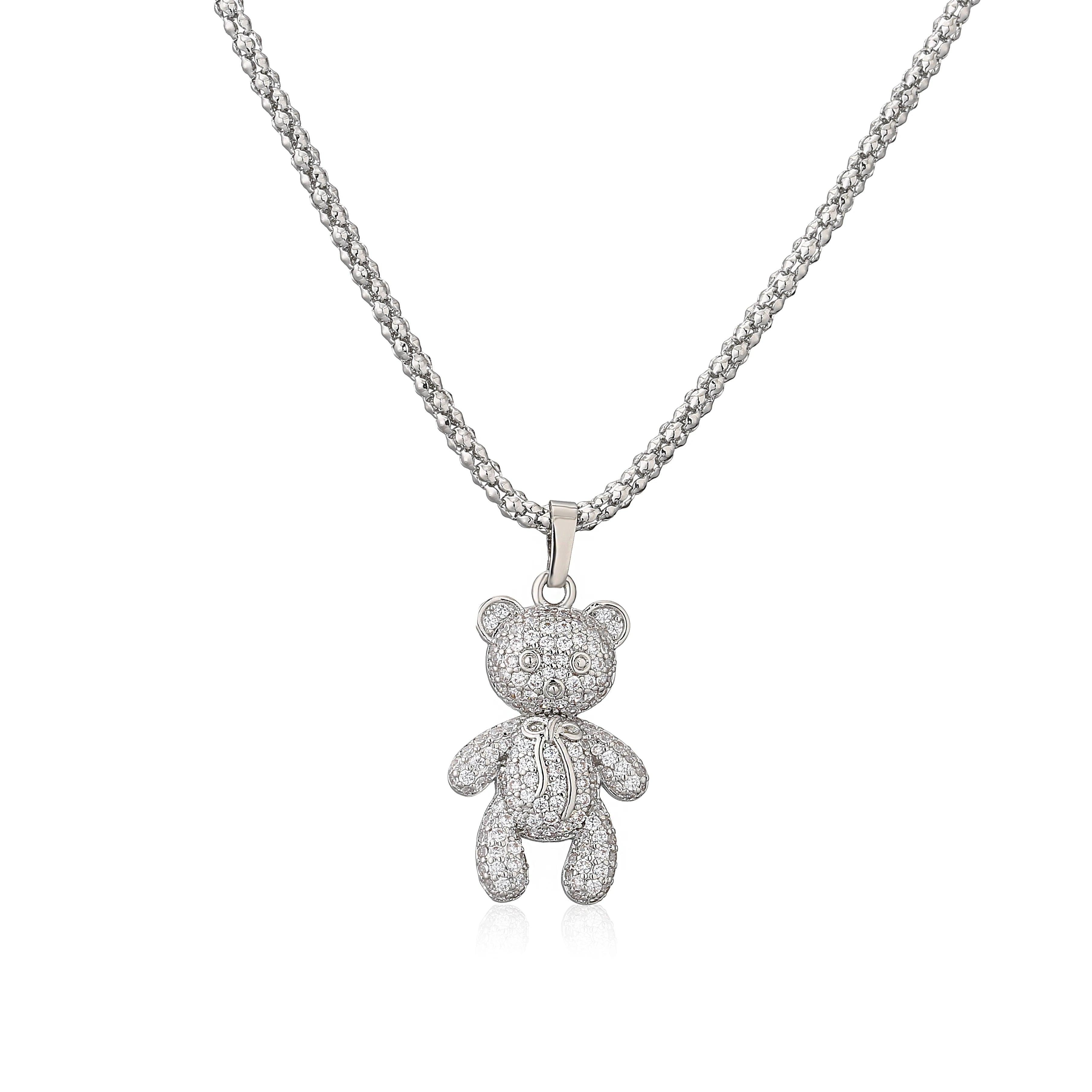 Teddy bear necklace