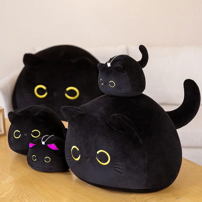Black cat plush toy