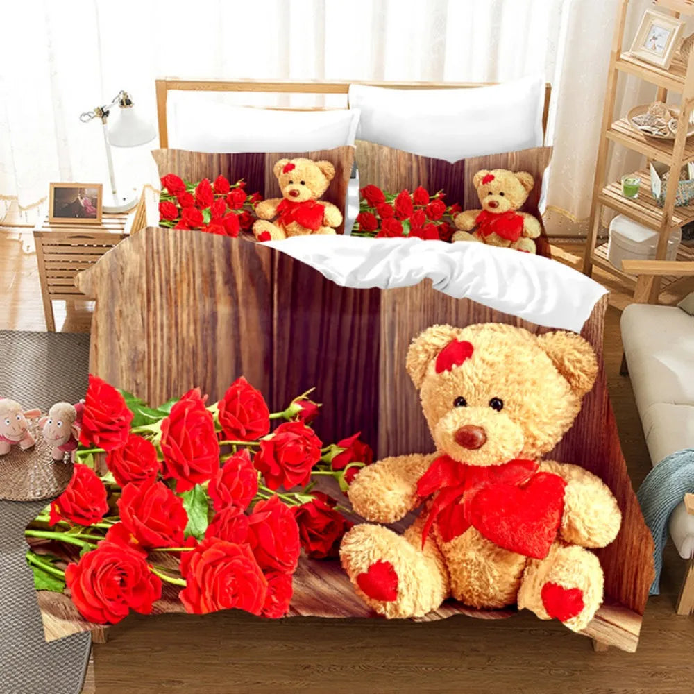 Teddy double duvet set