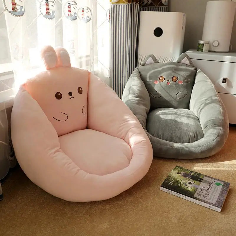 Plush armchair