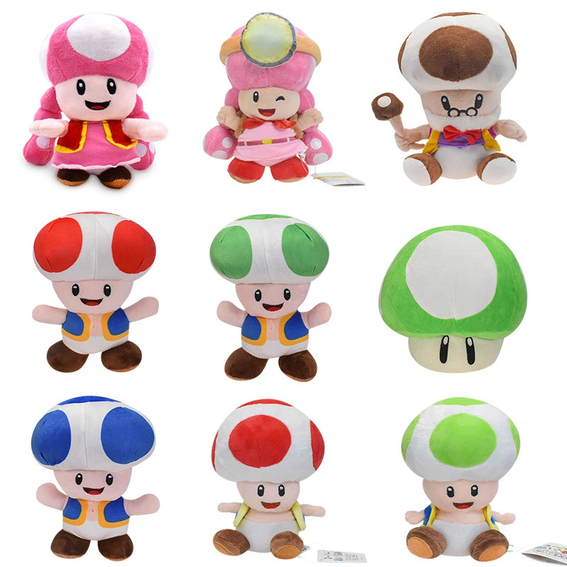 Plush toad mario