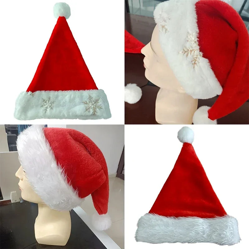 Plush santa hat