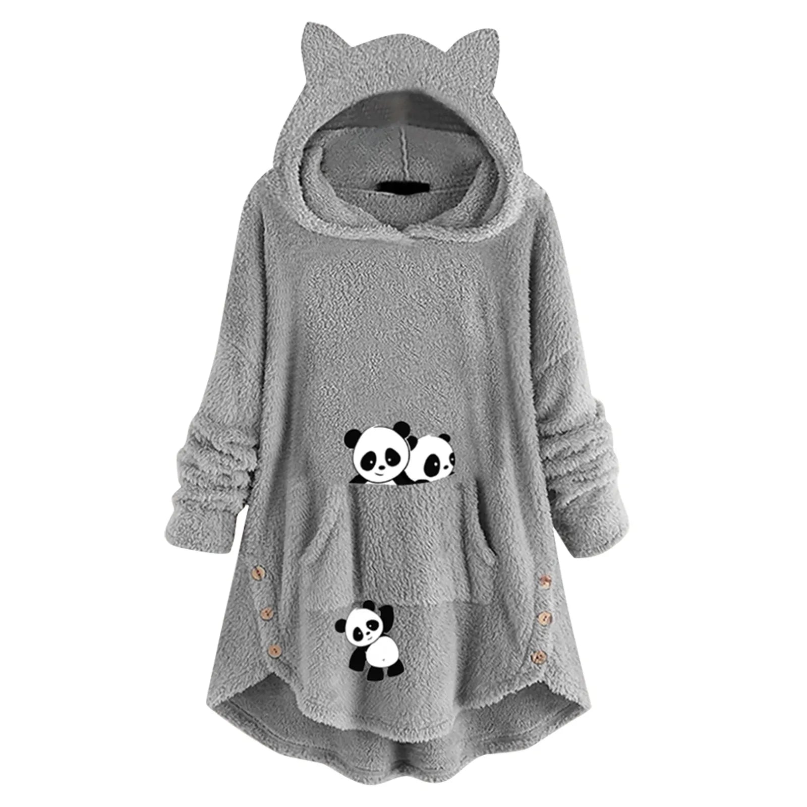 Fleece teddy hoodie