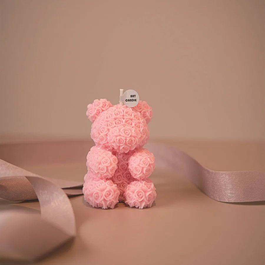 Teddy bear candle