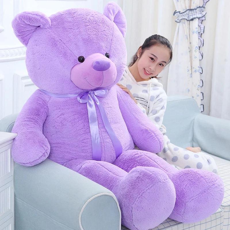 Purple teddy bear