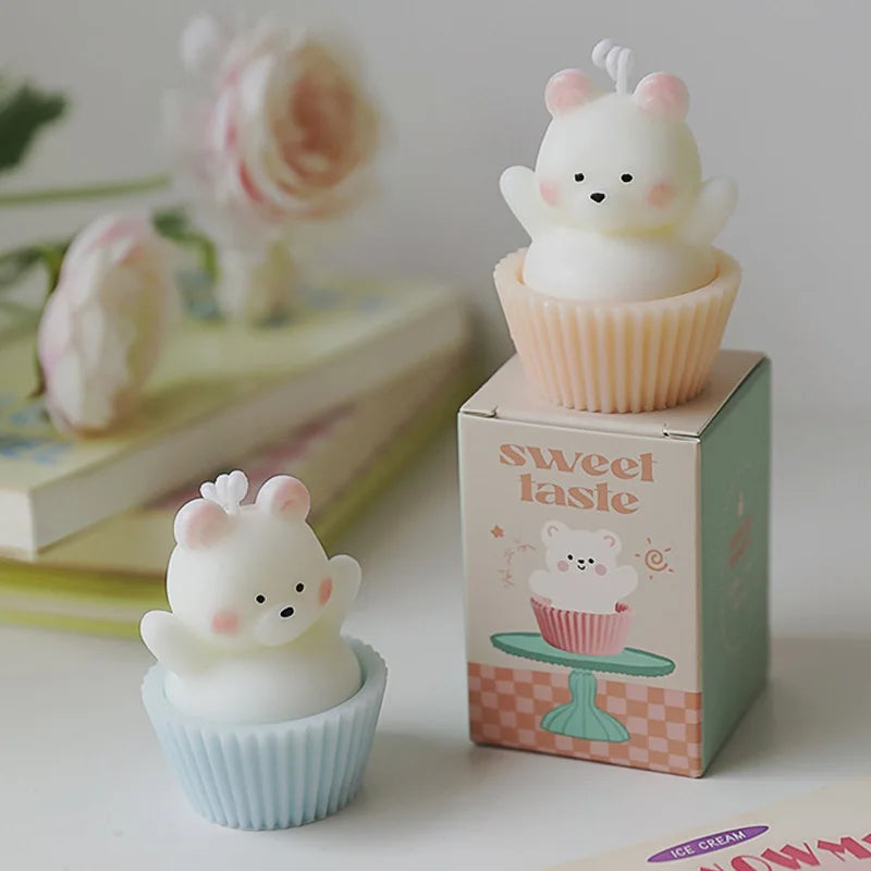 Candle teddy bear