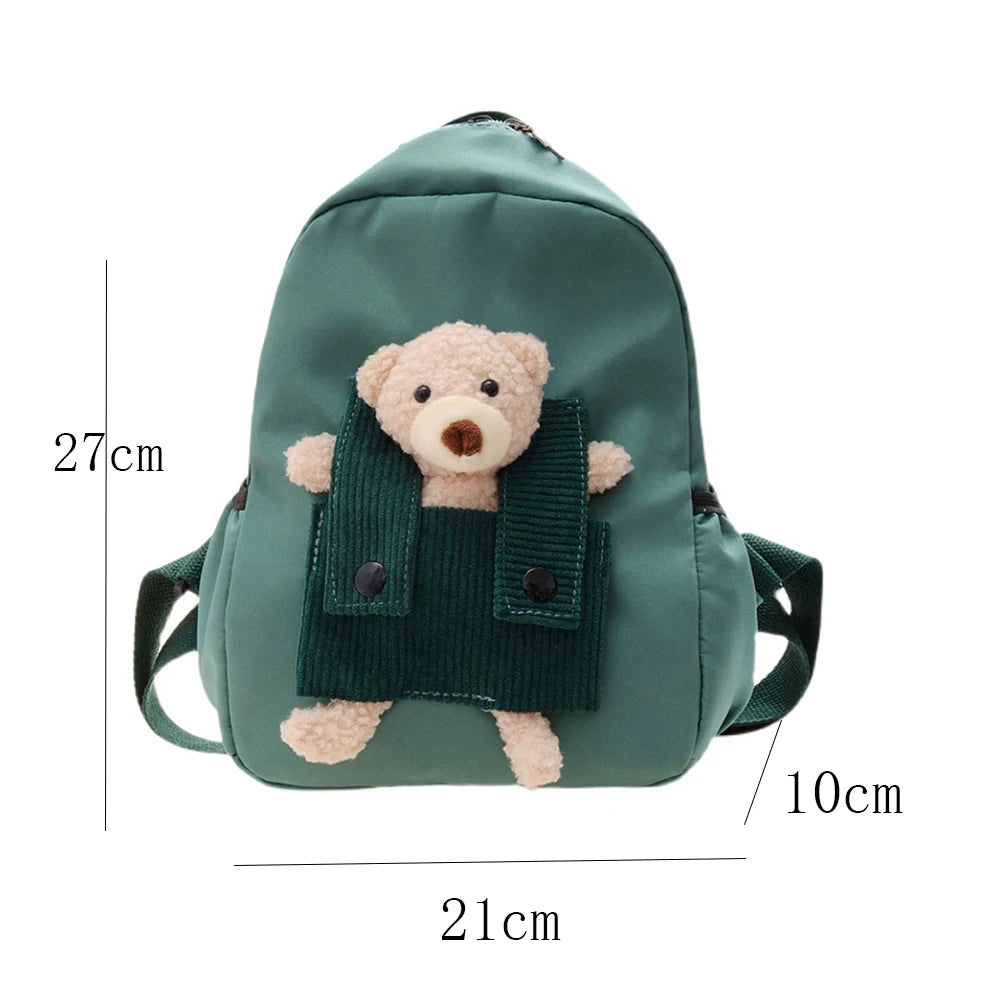 Backpack with teddy bear