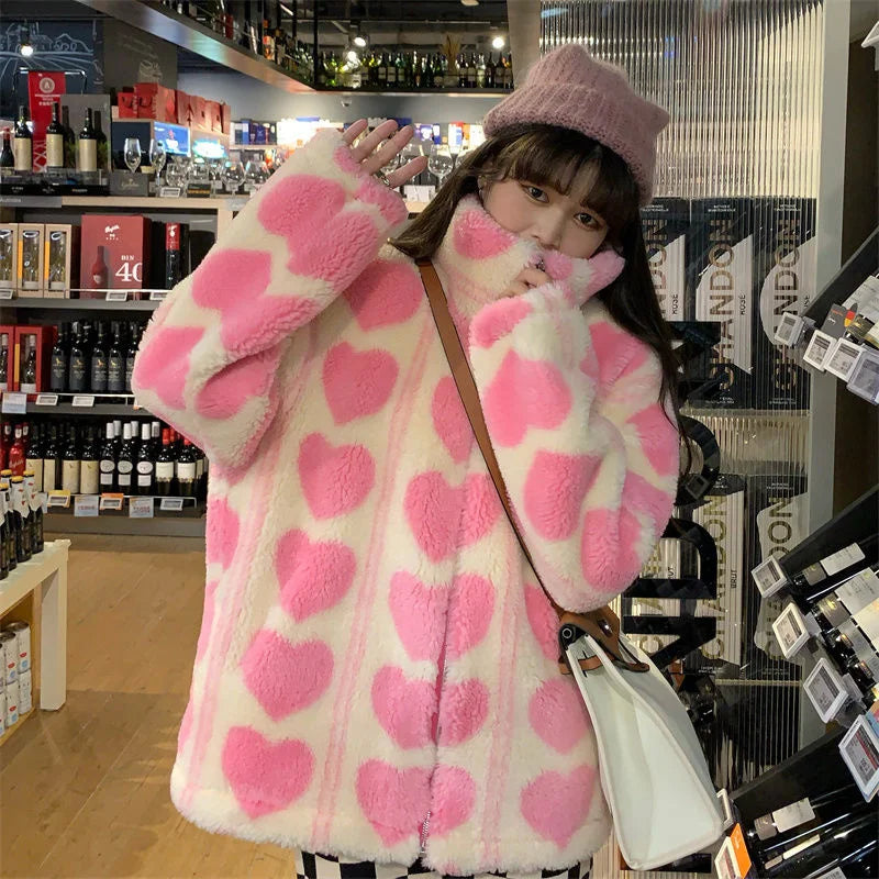 Pink teddy jacket