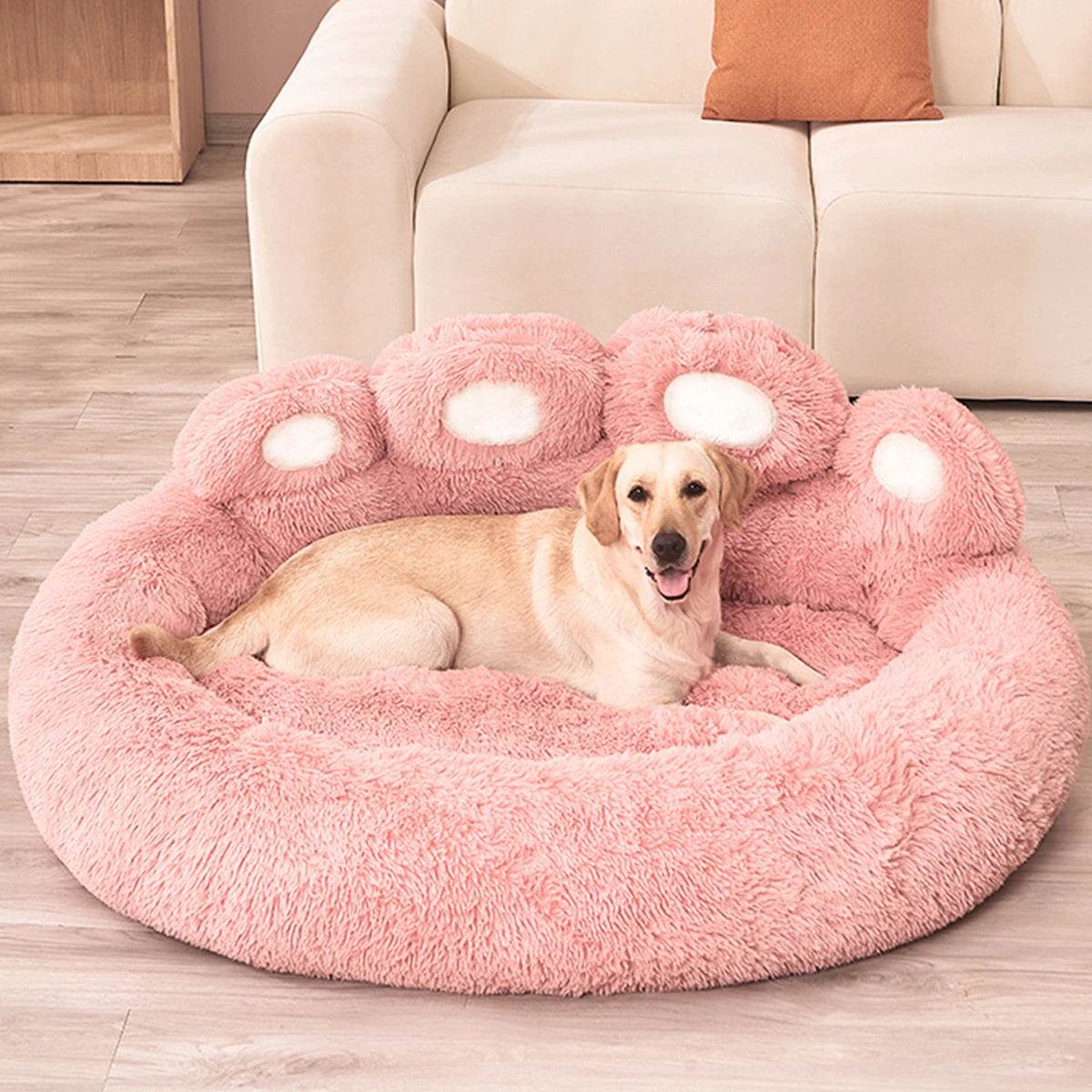 Plush dog beds