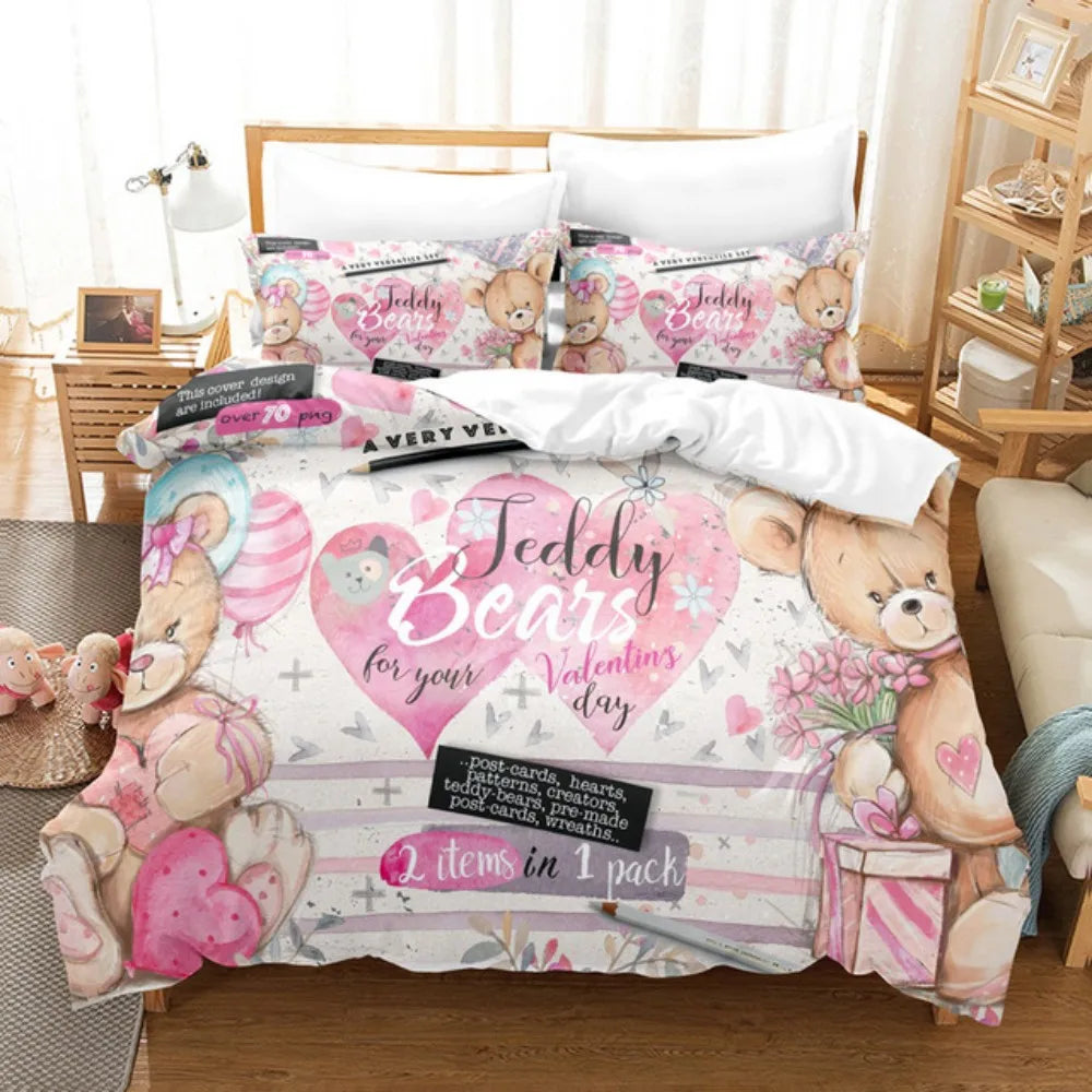 Teddy double duvet set