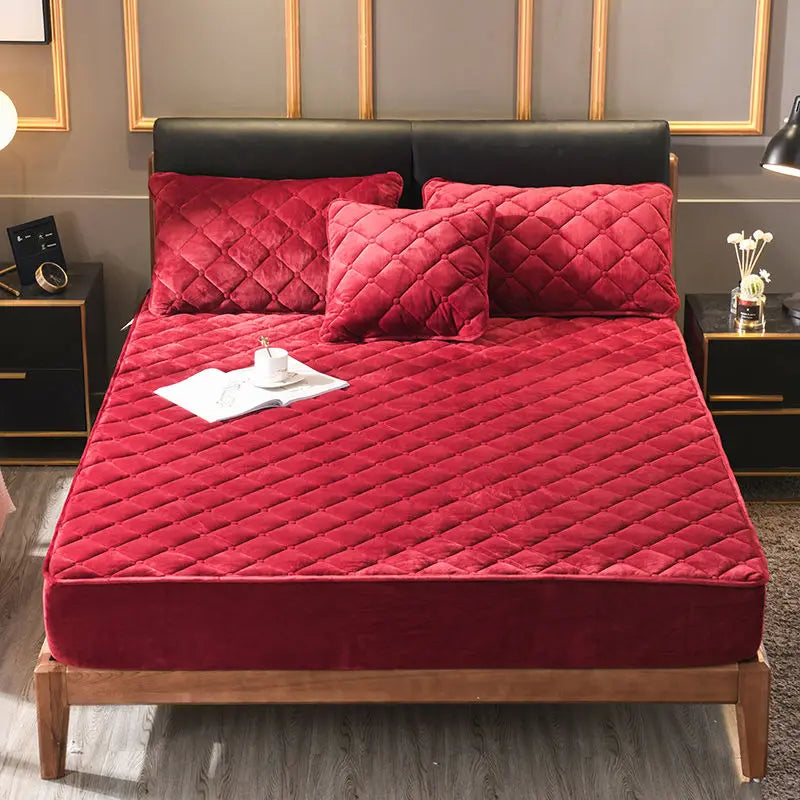 Plush velvet bed