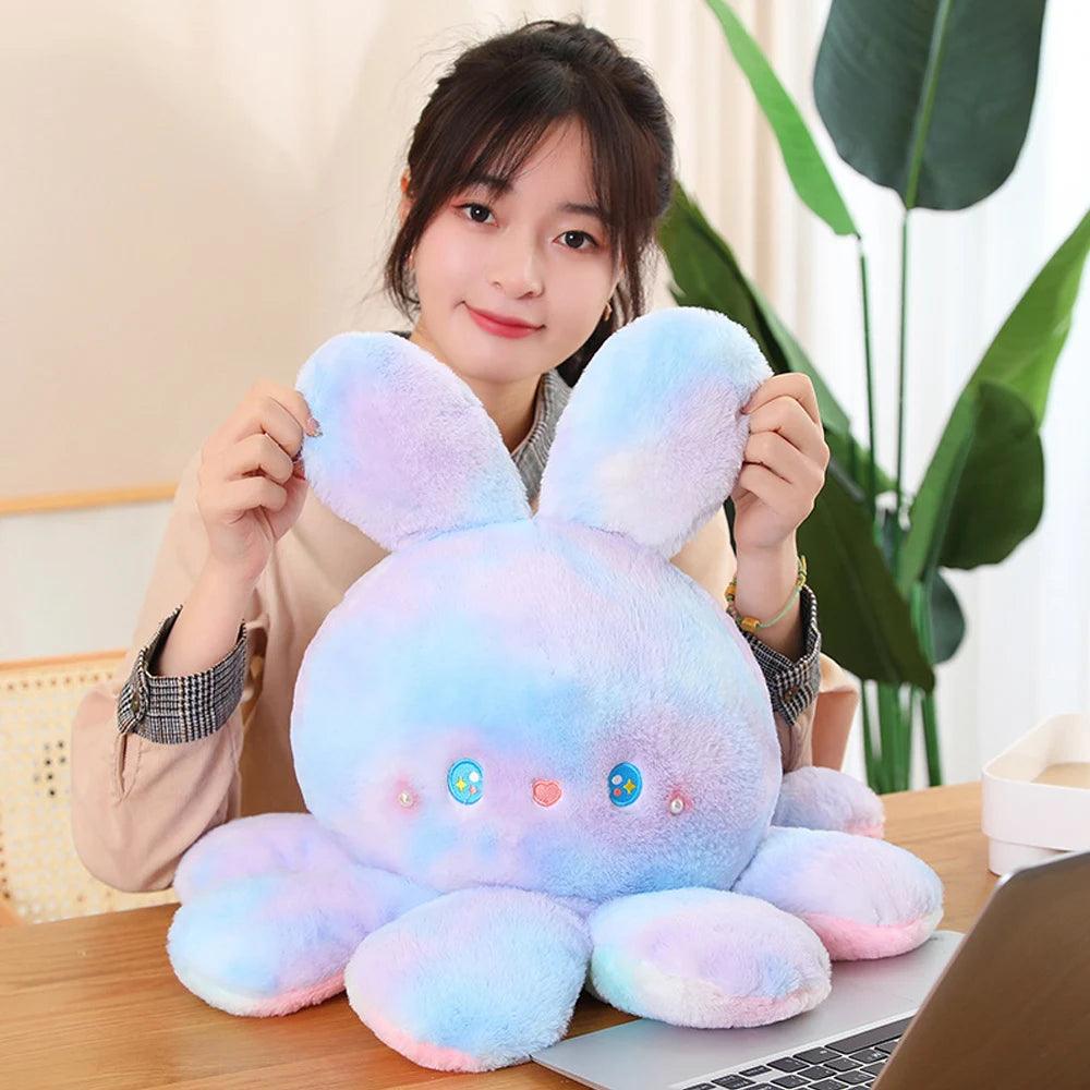 Reversible octopus plush