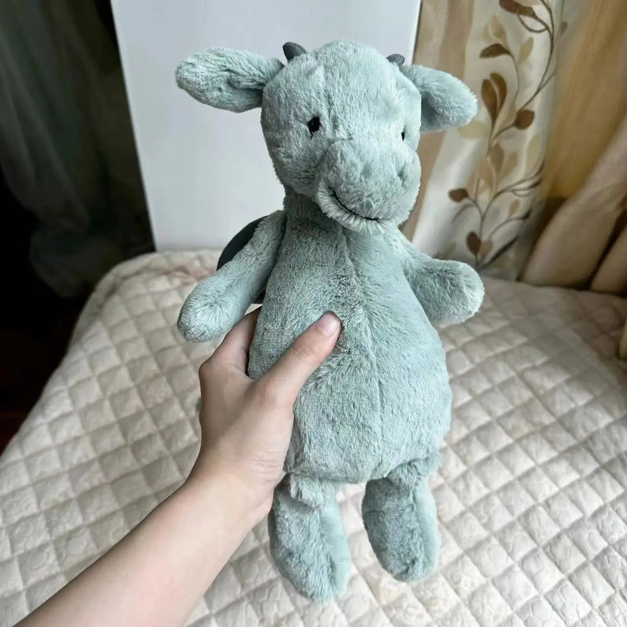 Jellycat medium bashful green dragon plush soft toy