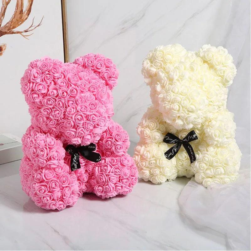 Floral teddy bear