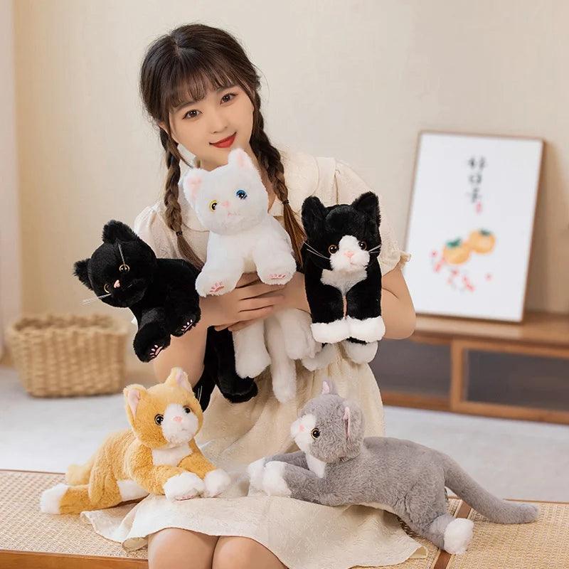 White cat plush