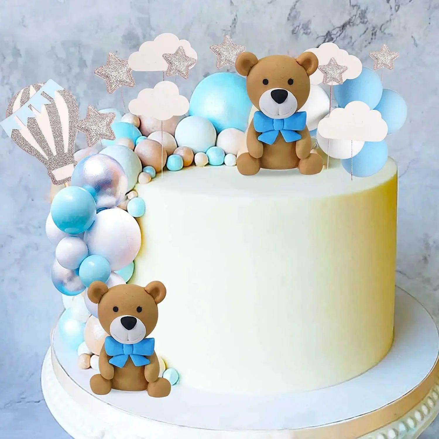 Teddy bear cakes for 1st birthday