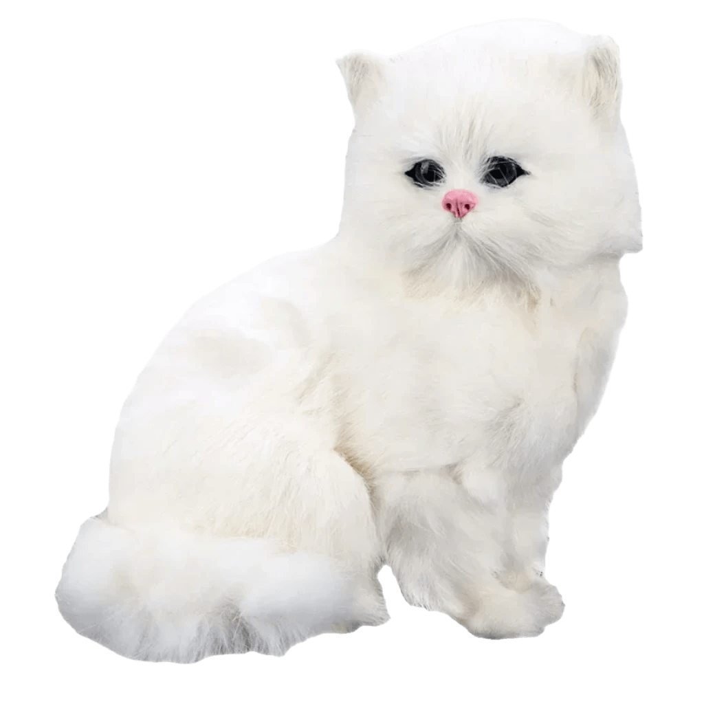 Realistic cat plush toy